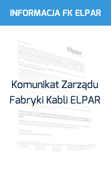 Komunikat Zarządu FK ELPAR